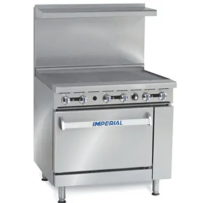 Imperial Ir-G36 Natural Gas Griddle Range – Single-Oven Restaurant-Grade Unit, 36" Width 1