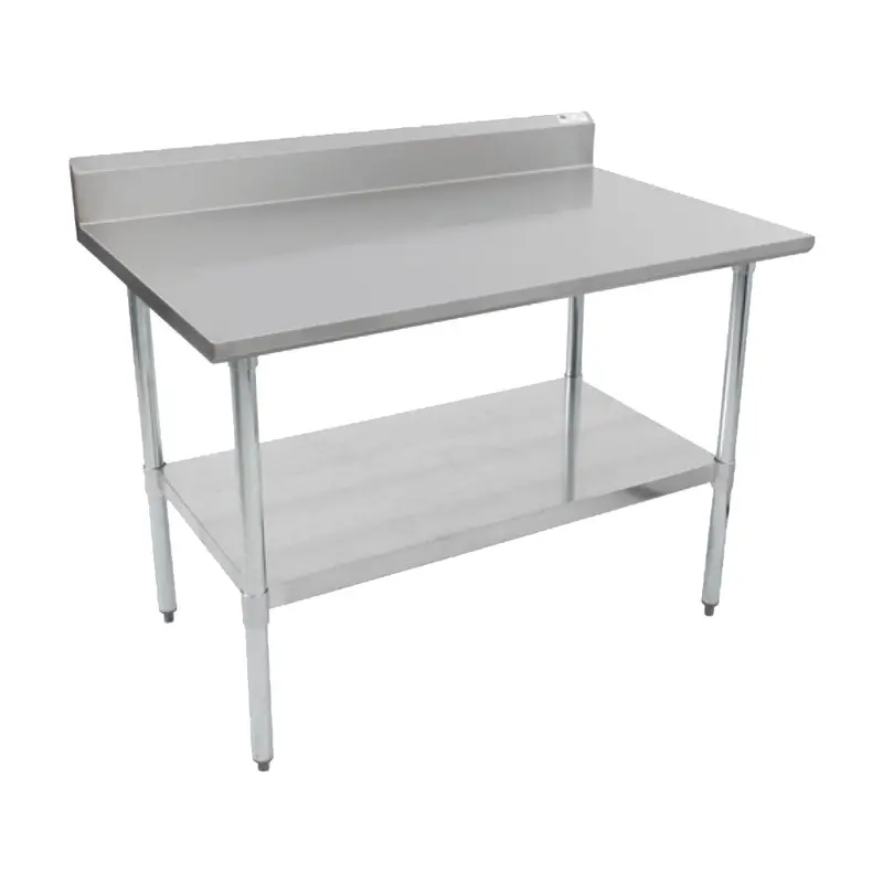 John Boos Fblgr5-6030-X Stainless Steel Work Table – 60" X 30", With Backsplash 1
