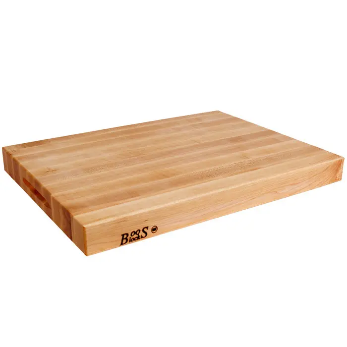 John Boos Hard Rock Maple Cutting Board – 18" X 24" X 2.25", Ergonomic Hand Grip (Ra03-2) 1