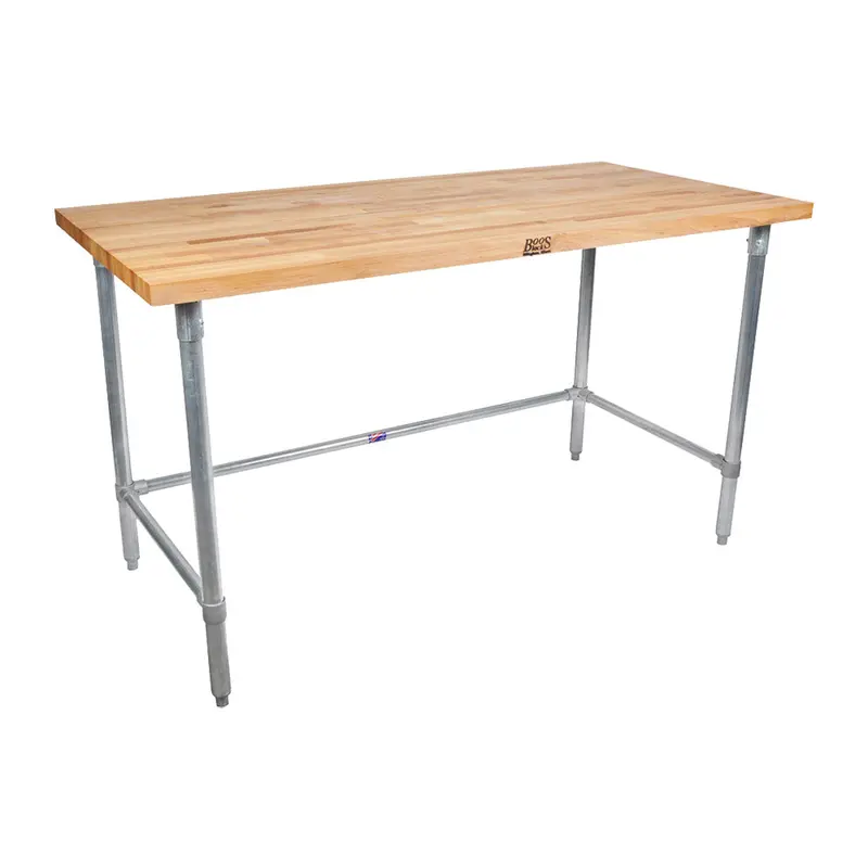 John Boos Hnb10 Maple-Faced Work Table – 72" X 30" Heavy-Duty Surface 1