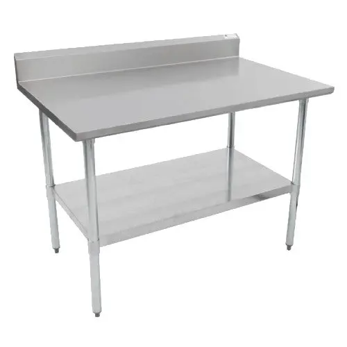 John Boos Stainless Steel Prep Table With Backsplash – 96 In X 30 In 1