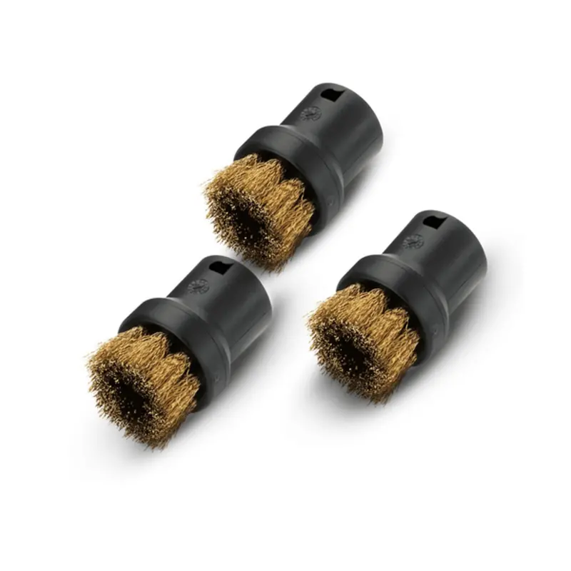 Kärcher Brass-Tipped Round Brush – Durable Steam Cleaner Brush For Tough Grime 1