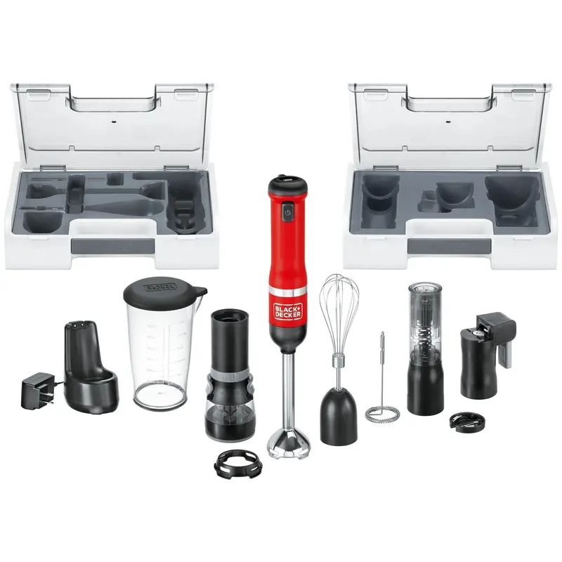 Kitchen Wand™ Cordless 6-In-1 Immersion Blender & Multi-Tool – Red 1