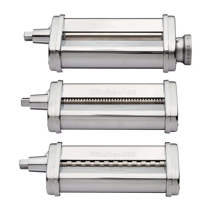 Kitchenaid Ksmpra Pasta Maker Attachment Kit – 3-Piece Roller & Cutter Set 1