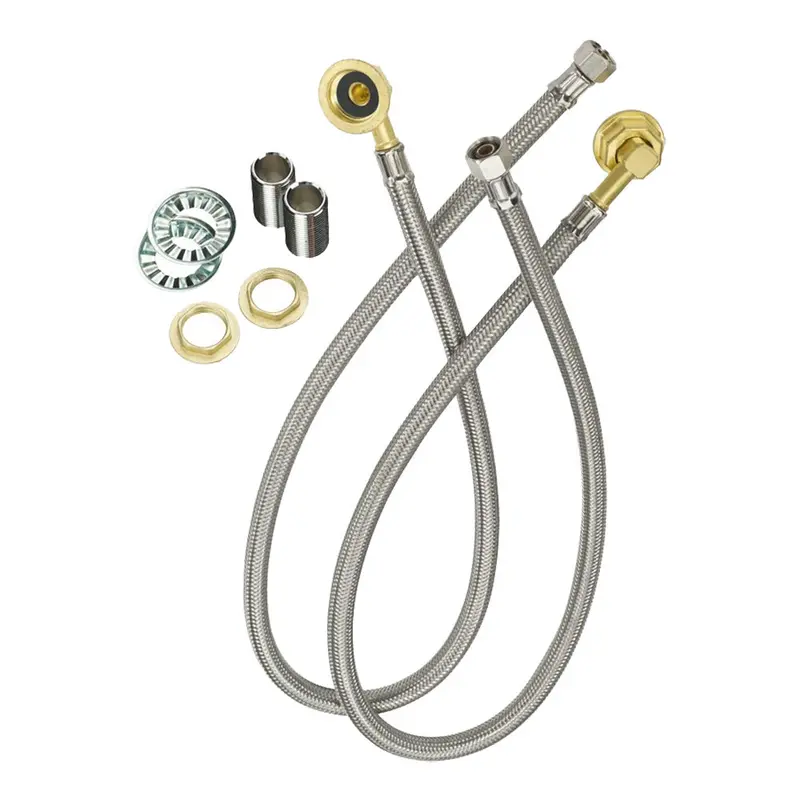Krowne 21-445L 3/8-Inch E-Z Install Wall-Mount Faucet Water Line Kit – Includes Hardware 1