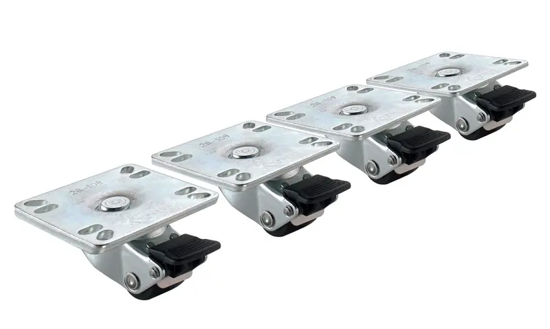 Krowne Universal Low-Profile Plate Casters – 3.5" Ultra-Slim, Set Of 4 (28-109S) 1