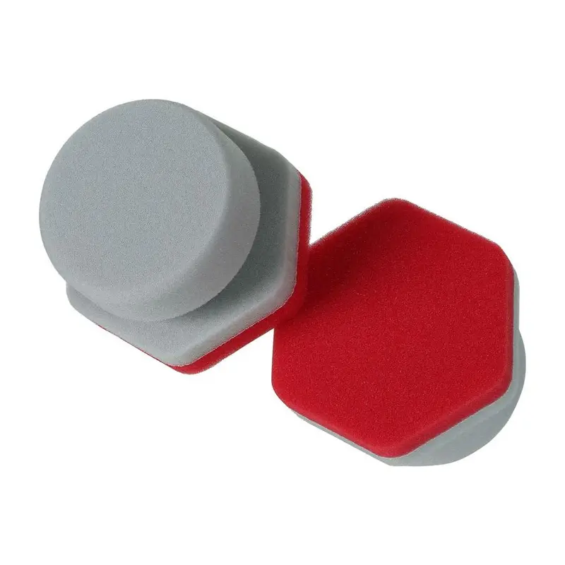 Lake Country 3" Precision Wax Applicator – Red Foam Pad 1