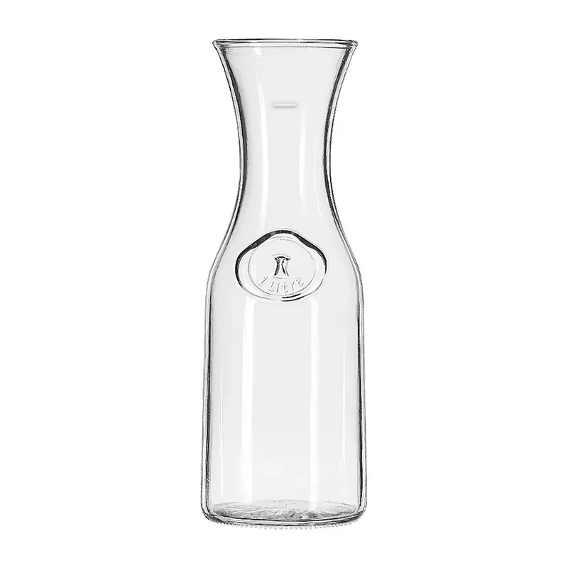 Libbey 97000 1-Liter Crystal Wine Decanter – Elegant Aeration Design 1