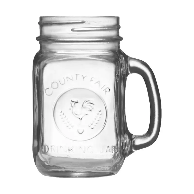 Libbey County Fair Mason Jar – 16.5 Oz Drinking & Storage Jar, 12-Per Case 1