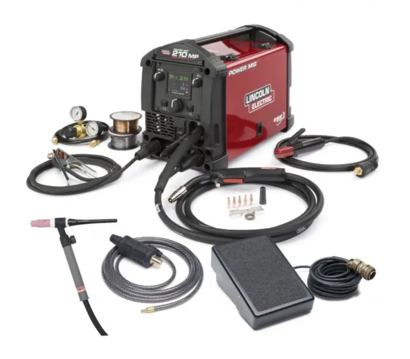 Lincoln Power Mig 210 Mp Multi-Process Welder With Dedicated Tig Kit (K4195-2) 1