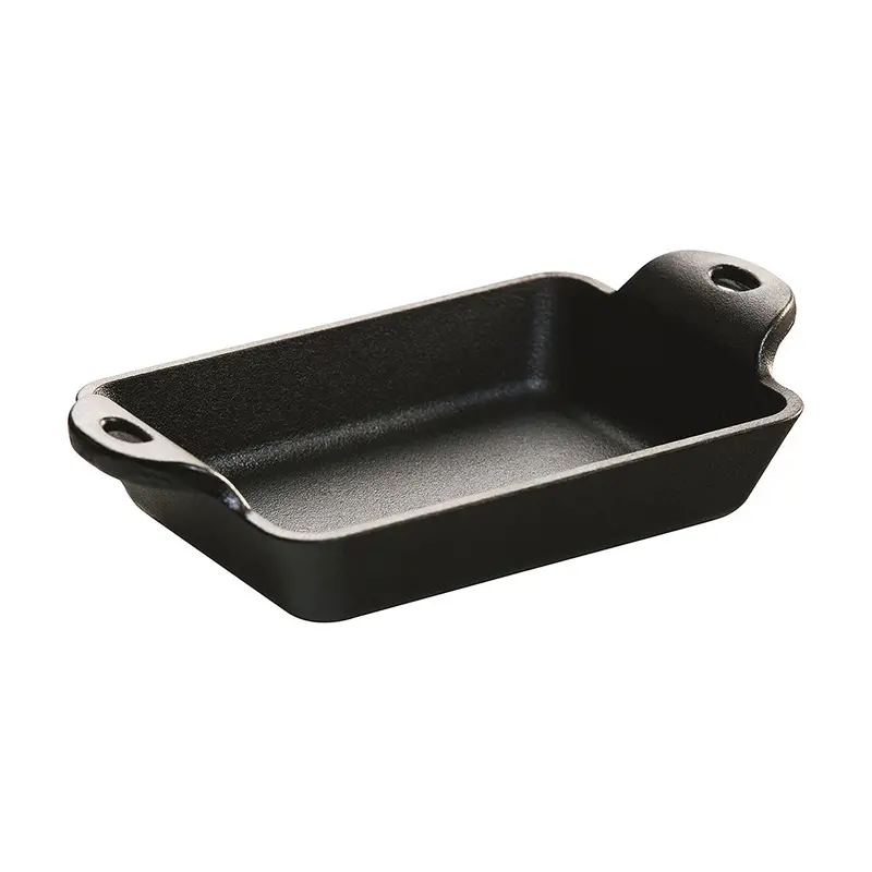 Lodge Heat-Treated Rectangular Cast Iron Mini Server – 10 Oz Capacity 1