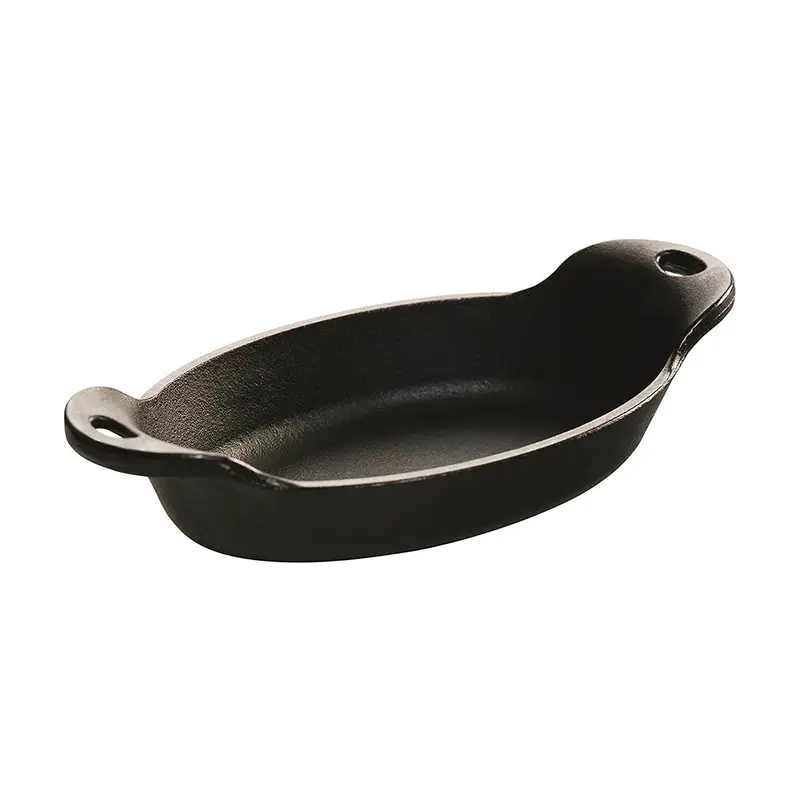 Lodge Hmsov Oval Cast Iron Serving Dish – Heat-Treated & Seasoned, 9 Oz Capacity 1