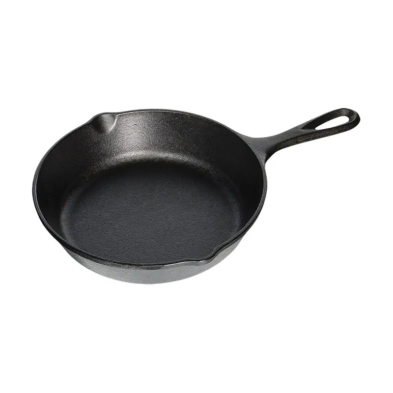 Lodge L5Sk3 8" Pre-Seasoned Cast Iron Skillet – Compact Everyday Fry Pan 1