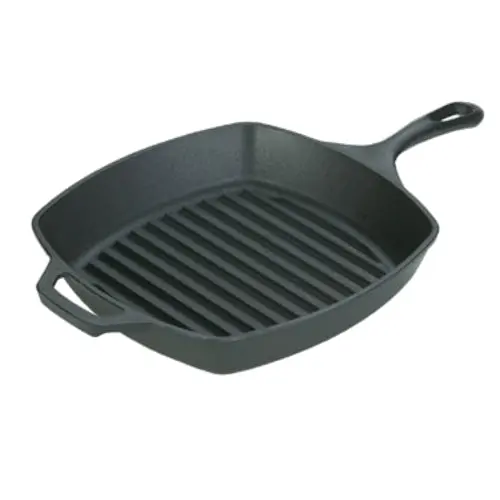 Lodge Square Cast Iron Grill Pan – 10.5-Inch Nonstick Surface (Model L8Sgp3) 1