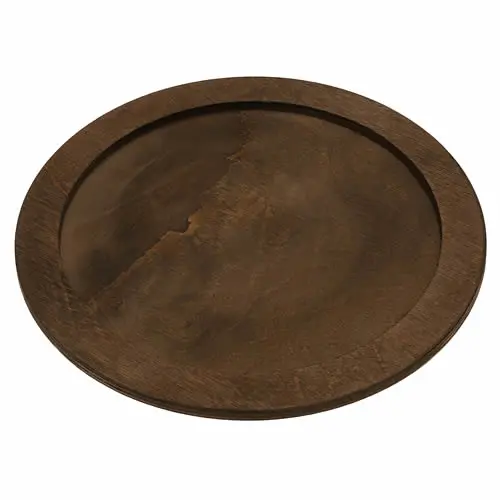 Lodge U7Rp Walnut-Stained Wood Underliner — Designed For L7Ogh3 Serving Griddle 1