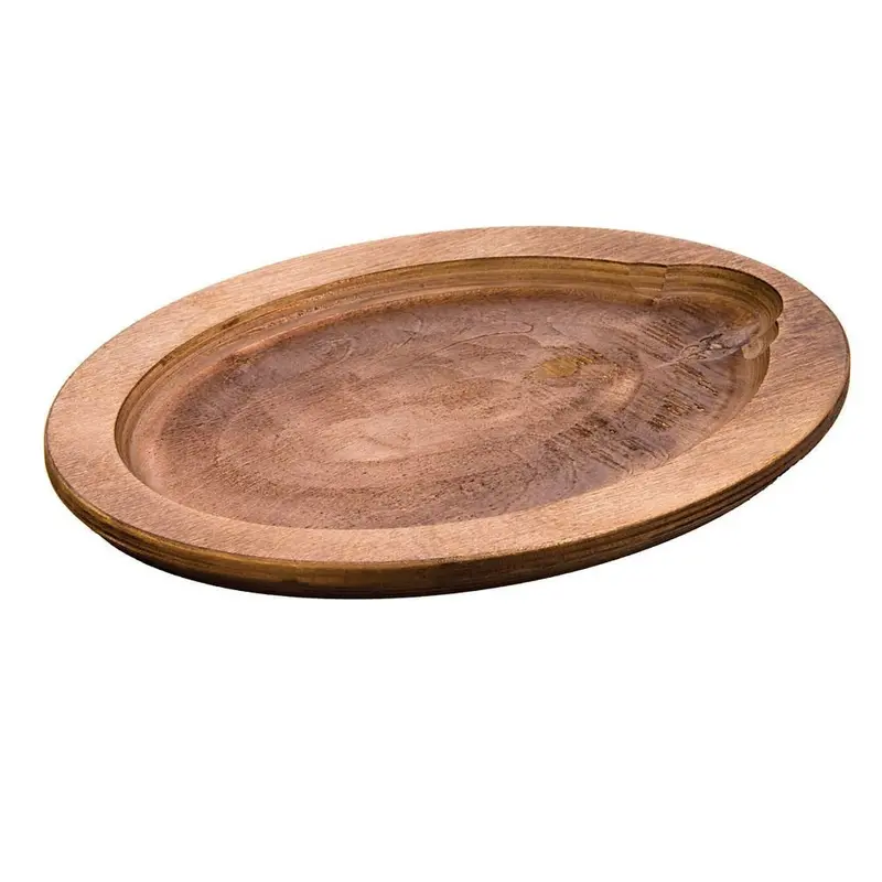 Lodge Uopb Oval Walnut-Stained Wood Underliner (11.5" X 9.25") 1