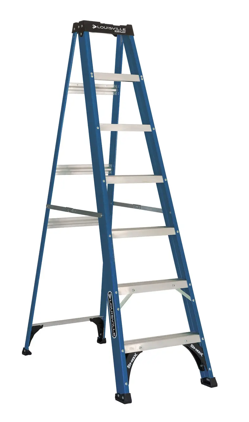 Louisville Ladder W-3217-07 – 7-Foot Fiberglass Step Ladder, 225-Lb Capacity, Type Ii 1
