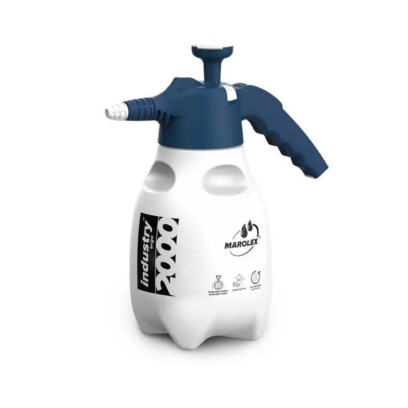 Marolex Ergo Alkaline Pump Sprayer – Blue Industrial Model 1