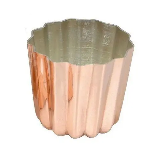 Matfer Copper-Tin Lined Cannele Mold – Fluted 2-3/16" Diameter For Authentic French Pastries 1