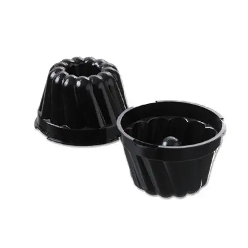 Matfer Exoglass Kugelhopf Mold Set – Six 3-3/4" Diameter Bundt-Style Pans 1
