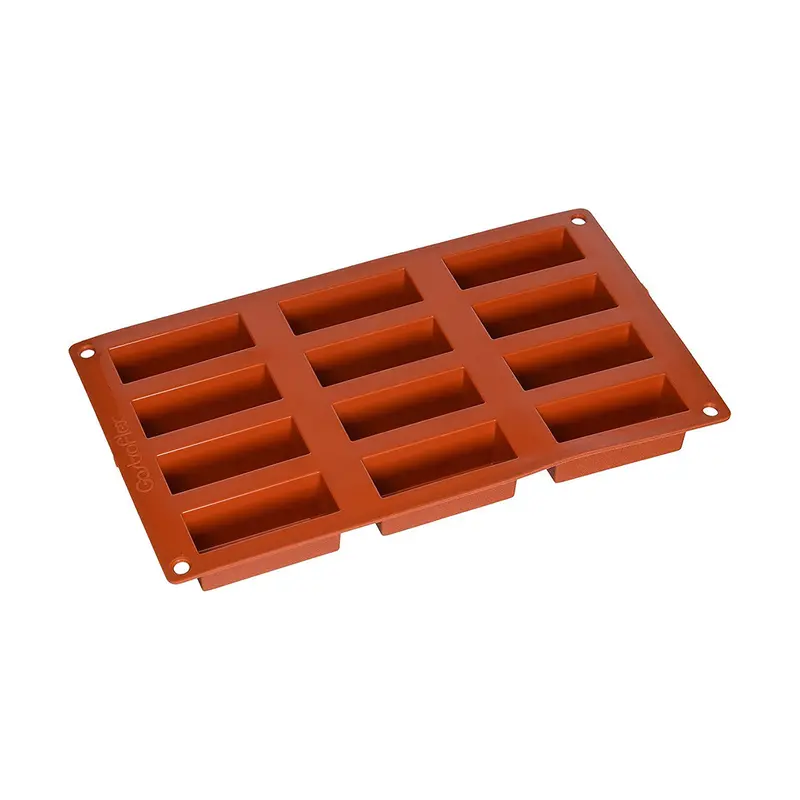 Matfer Gastroflex Mini Cake Mold Sheet – 12 Cavities (3" × 1.25") – Flexible Silicone 1