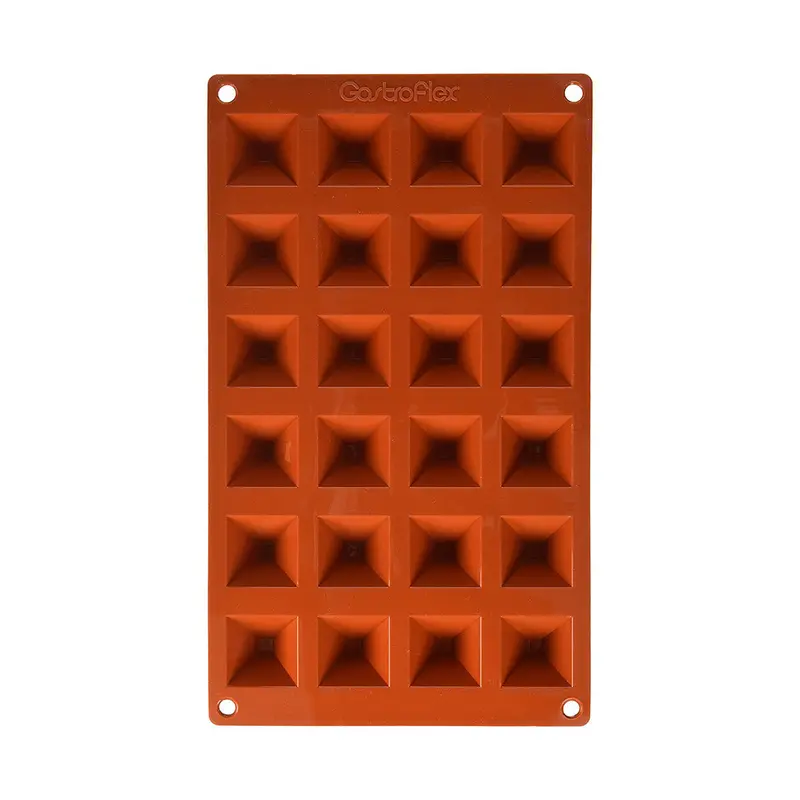 Matfer Gastroflex Mini Pyramid Mold Sheet – 24 Cavities, 1-3/8" X 1-3/8" 1