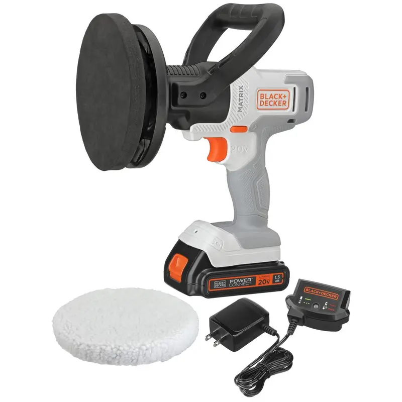 Matrix Cordless Buffer Kit – 20V Max*, Includes Battery And Charger, White Finish 1