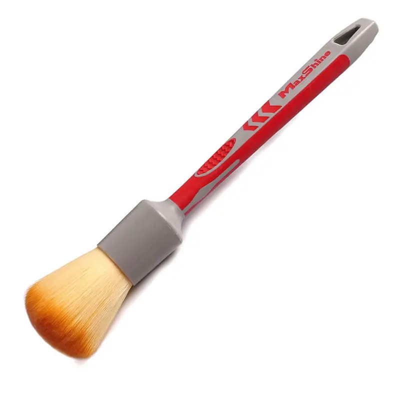 Maxshine Classic Detail Brush – Ultra-Soft Synthetic Bristles, White Handle 1