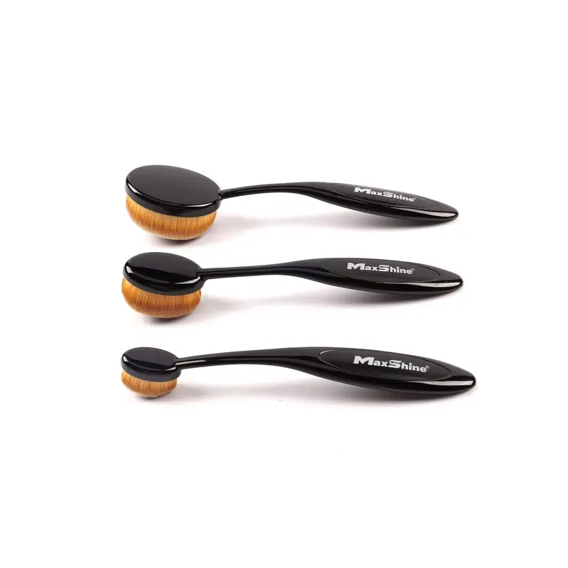 Maxshine Rounded Brush Combo – 3-Piece Set For Contoured & Tight Spaces 1