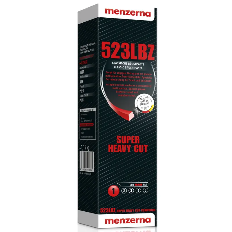 Menzerna 523Lbz Stainless Steel Polish – Super Heavy-Cut Formula 1