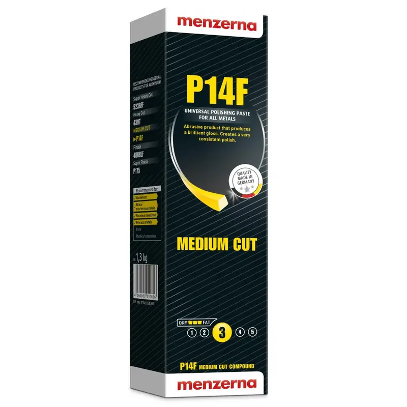 Menzerna P14F Metal Polish – Medium-Cut For Aluminum & Chrome 1