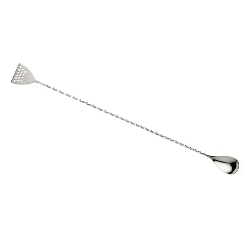Mercer Barfly 15.75" Bar Spoon With Built-In Strainer (M37072) 1