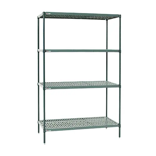 Metro Super Electra Pro 4-Tier Mobile Convenience Pak – 24" X 48", Nickel Finish – Ezpr2448Nk3-4 1
