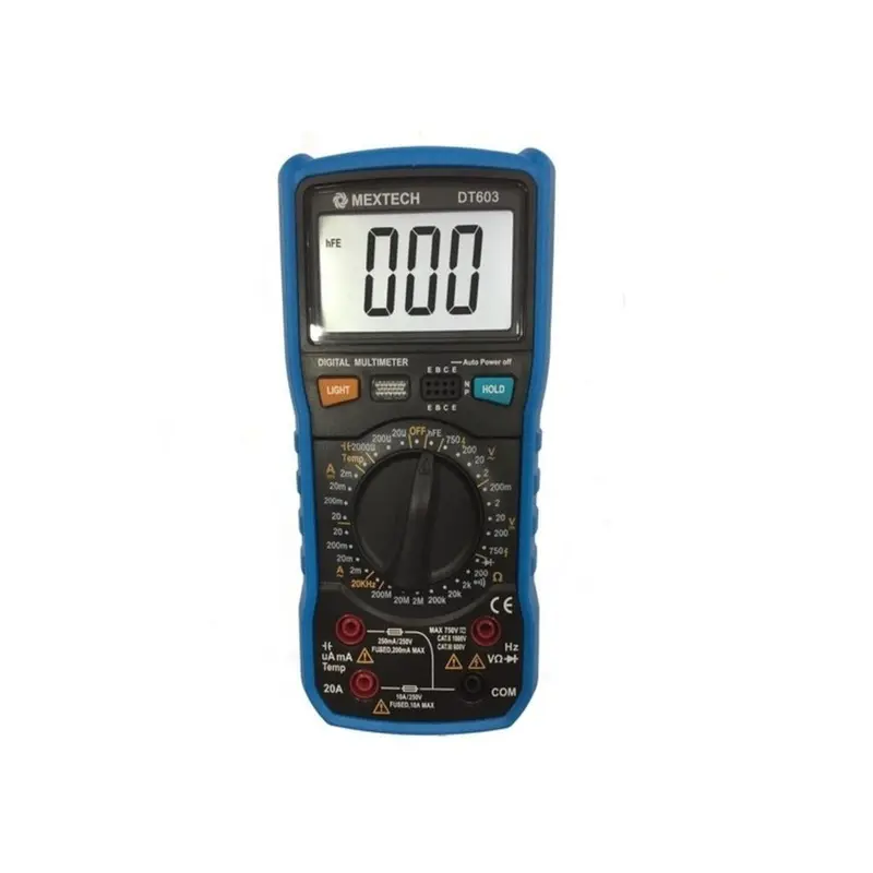 Mextech Dt-603 Advanced Multimeter – 2 V To 750 V Ac Range 1