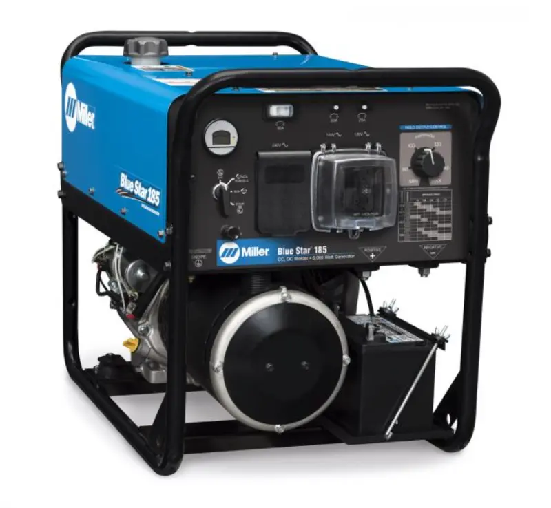 Miller Blue Star 185 Welder/Generator – Integrated Gfci Outlets For Safe On-Site Power (907664) 1