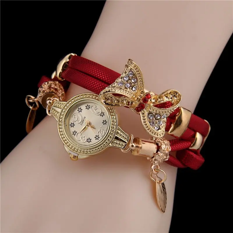 Minhin Butterfly Retro Quartz Watch – Rhinestone-Studded Wristwatch For Women In Six Elegant Colors 1