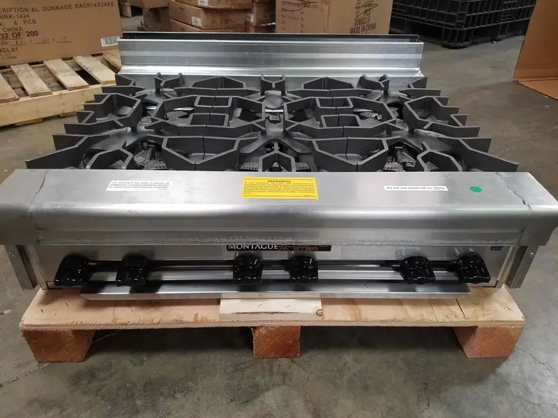 Montague Tc-6 Technostar 36-Inch Natural Gas Countertop Hotplate – 6 Burners 1