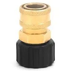Mtm 3/8 Inch Qc Brass Coupler With M22 Female Twist Seal – 15 Mm Version – Model 24.5005 1