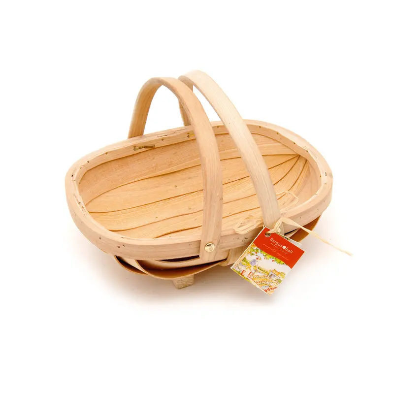 Natural Wooden Child’S Trug – Eco-Friendly Harvest Basket 1