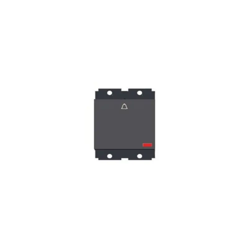 Norisys Square Series Palm Bell Switch With Indicator – 6A, 2-Module, Model S7341 1