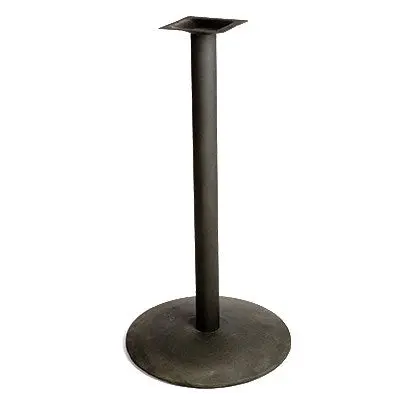 Oak Street B24Disc-Bar Black Stamped Steel Table Base – 22" X 22" X 41" Height 1