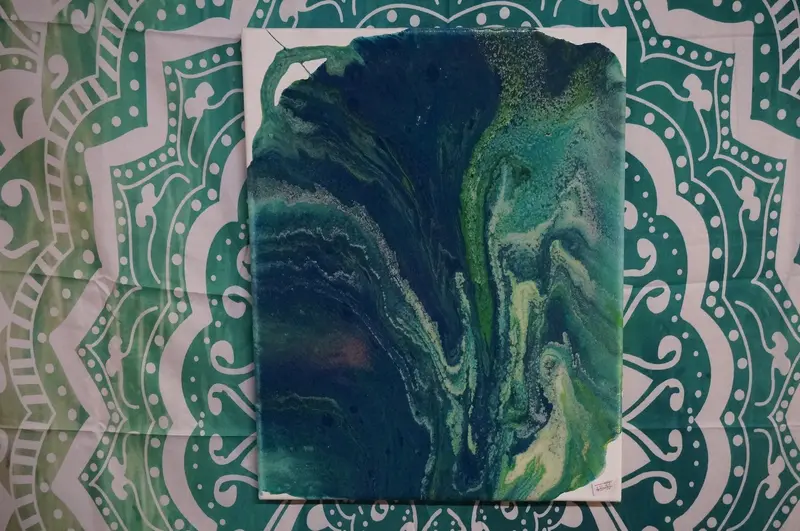 Ocean Wave Abstract Acrylic Canvas Art 1