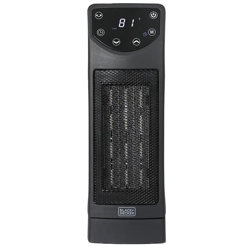 Oscillating Ceramic Desktop Space Heater With Remote Control And Adjustable Thermostat 1