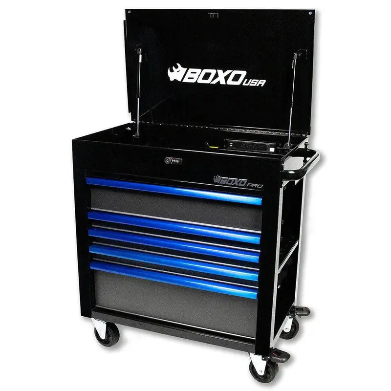 Osm Pro Series 35-Inch 5-Drawer Flip-Top Service Cart – Trimless Build 1