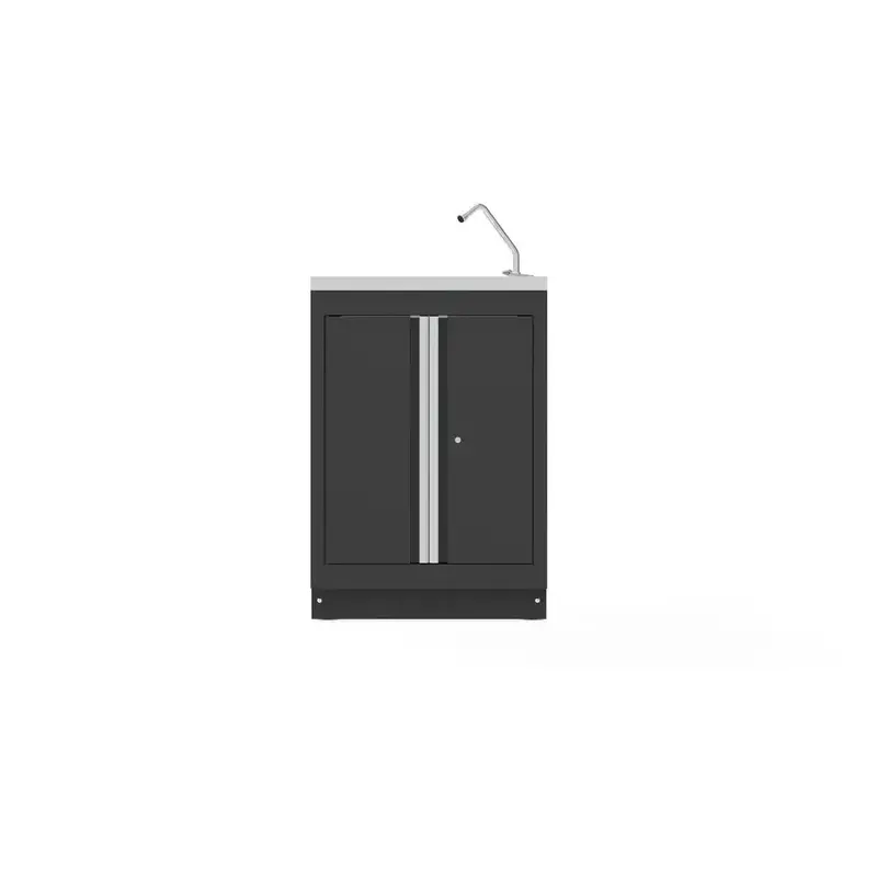 Osm Series 26-Inch Wash Tank Closet With Aluminum Handles 1