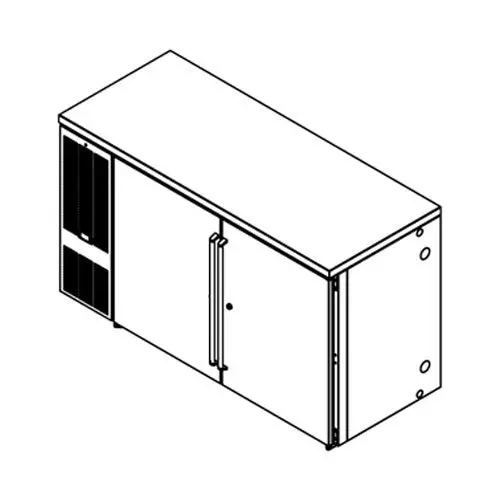 Perlick Bbs60 Two-Section Refrigerated Back Bar Cabinet – 60 In Width 1