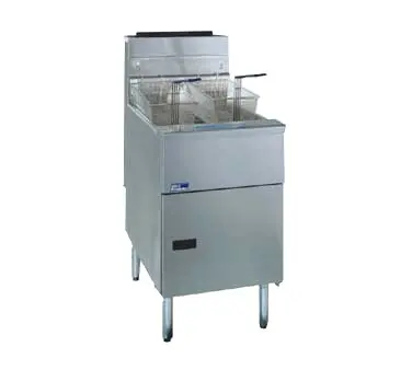 Pitco Sg18-S Solstice Tube-Fired Gas Fryer — 70–90 Lb. Fat Capacity, Stainless Tank 1