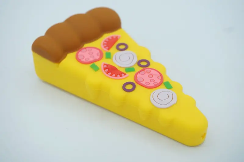 Pizza-Themed Silicone Pipe – Fun, Flexible & Flavor-Safe 1