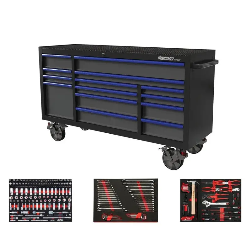Pro Series 72-Inch 14-Drawer Rolling Tool Cabinet With 222-Piece Master Tool Set 2