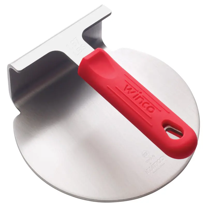 Red-Silicone Smash Burger Press – Winco Sws-6 Professional Patty Maker 1
